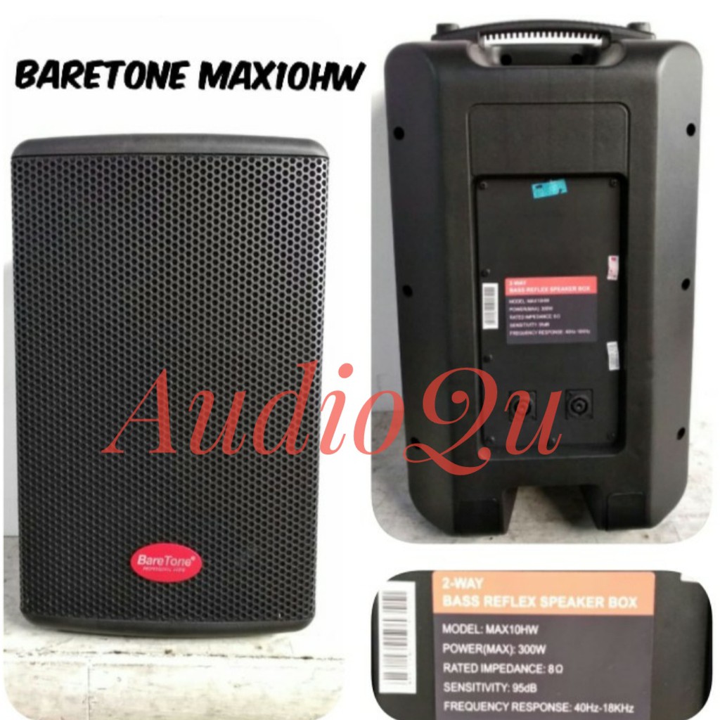 SPEAKER PASIF BARETONE MAX10HW/ MAX 10 HW/ MAX 10HW ORIGINAL 10 INCH