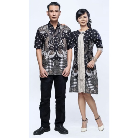 Dress Batik Wanita Big Size 4L-5L Terusan Atasan Tunik Jumbo XXXL Lengan ¾ MRS-Pl