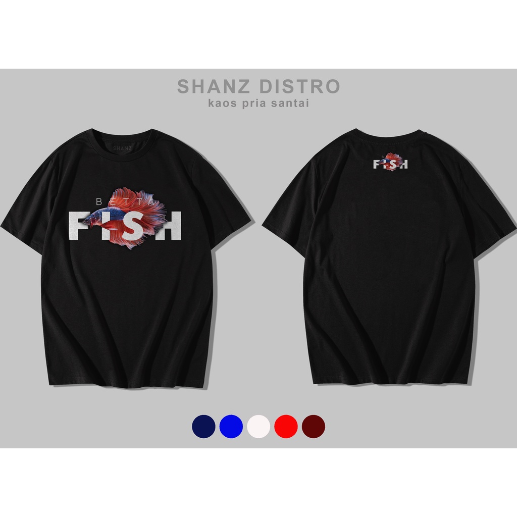 Kaos Ikan Cupang Aquatic Betta Fish Premium Crowntail Delta Rosetail Halfmoon Double tail