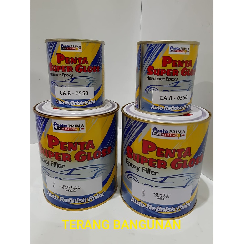 Jual CAT EPOXY FILLER PENTA SUPER GLOSS (GREY & WHITE) | Shopee Indonesia