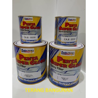 Jual Cat Epoxy Filler Penta Super Gloss Grey White Shopee Indonesia