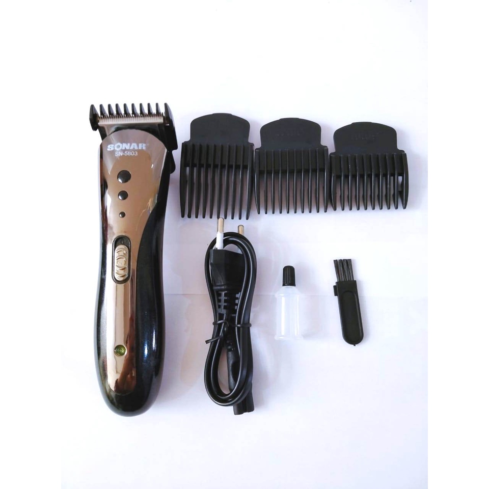 Mesin Cukur Rambut Elektrik Recharger Sonar SN-5803/Alat Cukur Rambut 1 Set/Pangkas Rambut Murah