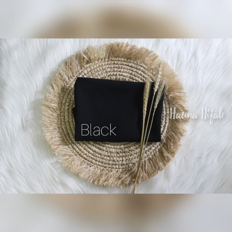 Khimar jumbo 2 layar/segiempat instan jumbo-Hitam 2Jb