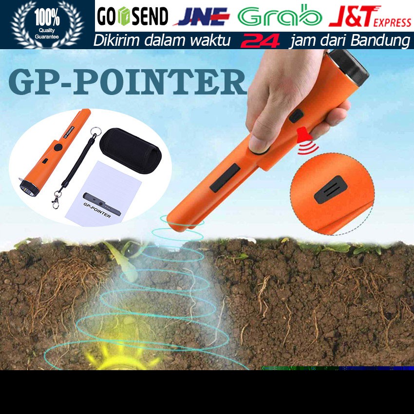 Metal Detector Underground Pinpointing Alat Pendeteksi Bahan Logam Otomatis Anti Air