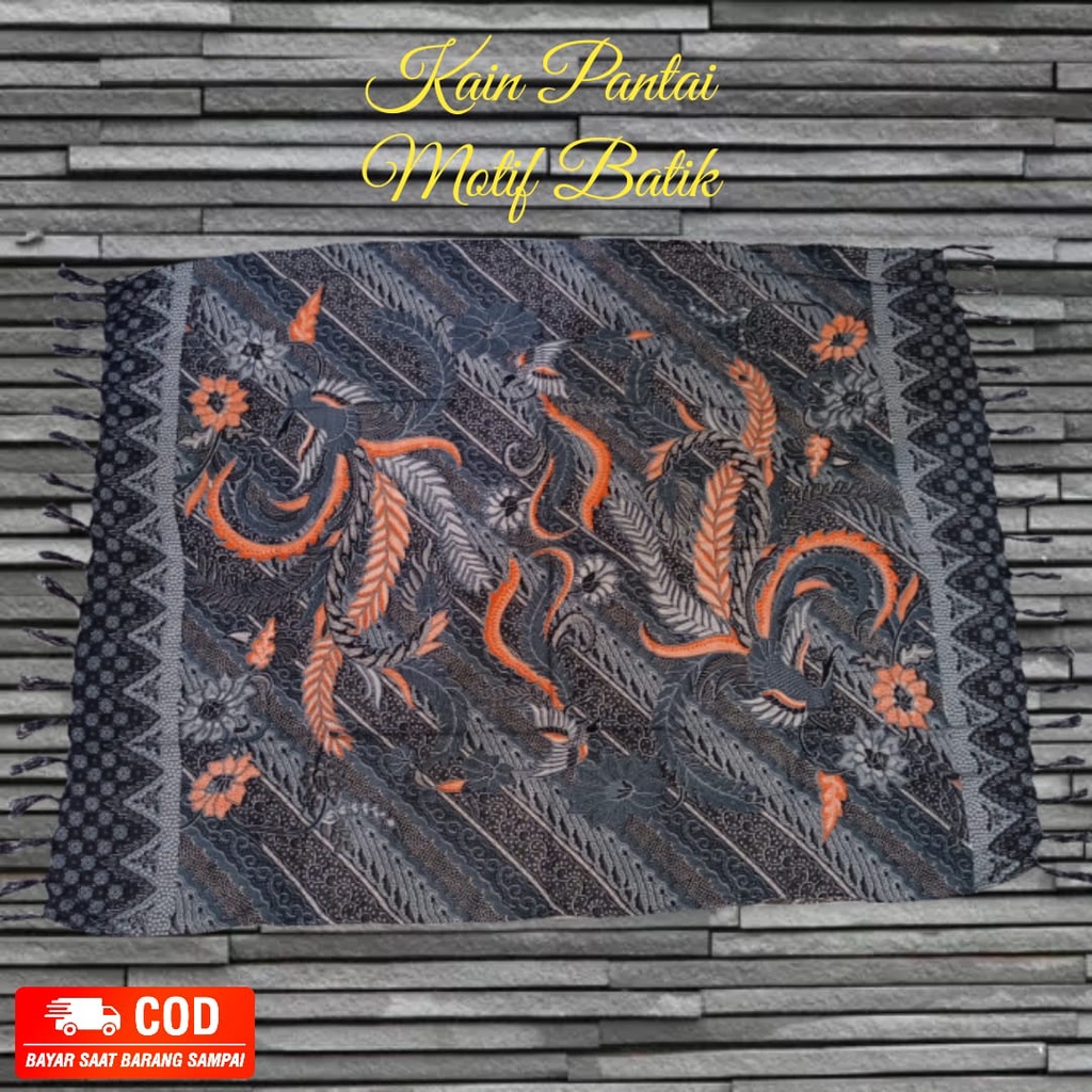 Grosir Kain Bali Sarung Pantai Selendang Bali Motif Batik Rumbai