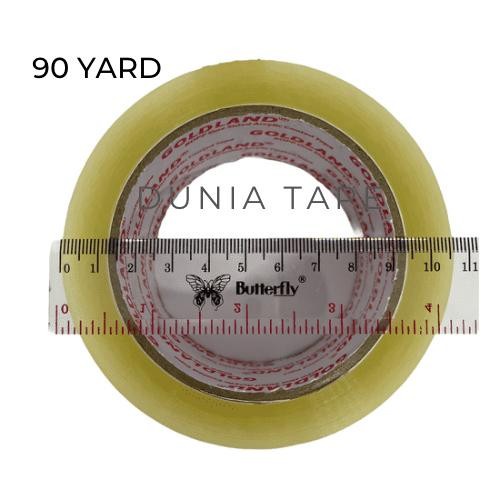 

perekat-pengikat- lakban bening coklat 2 inch x 90 yard ( 45mm x 90 yard) setara daimaru - cokelat