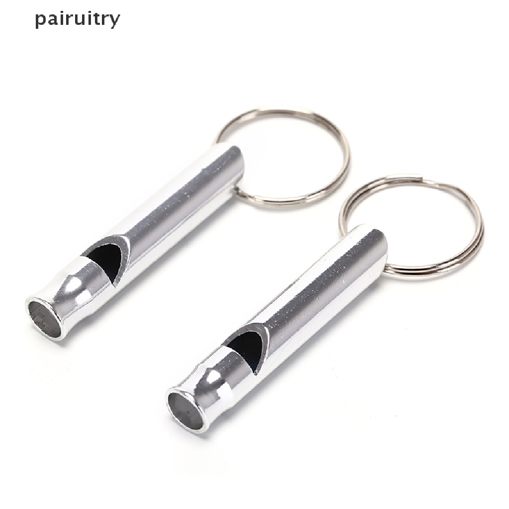 Prt 10PCS Gantungan Kunci Peluit Bahan Aluminum Alloy Untuk Outdoor / Survival / Camping PRT