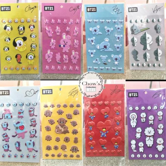 

Sticker 3D / Stiker Timbul Kpop BTS BT21 ada Tanda Tangan Bangtan Boys chowp11 Segera Beli