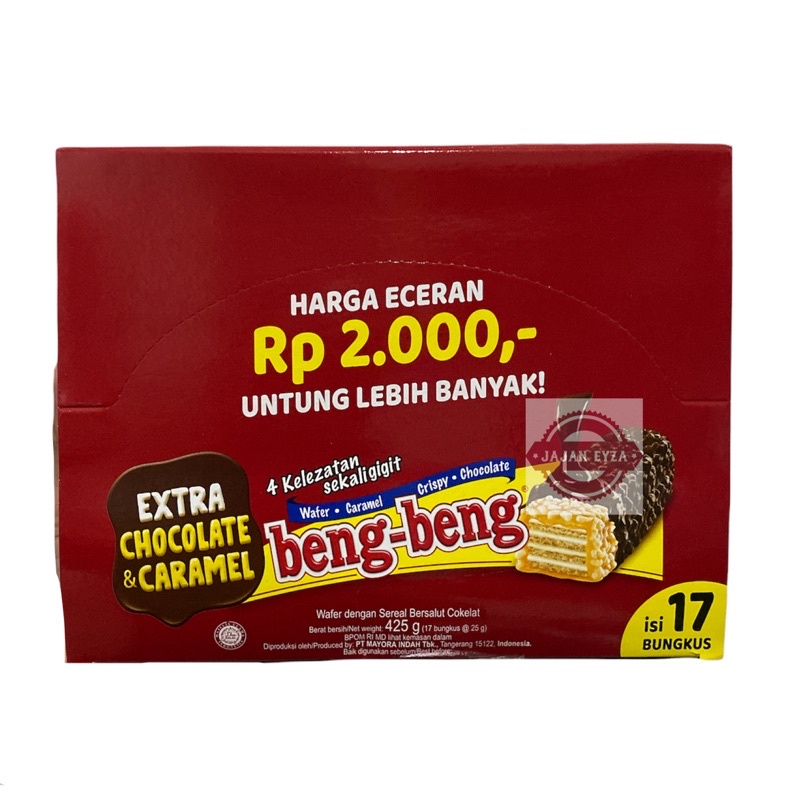 

mayora beng beng box Isi 17pcs / mayora beng beng murah promo beng beng / beng beng coklat