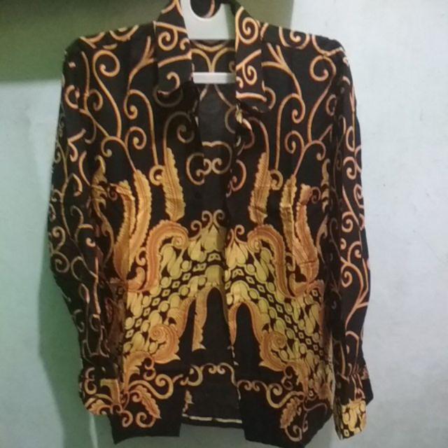 Bmbart Batik Hrb026 Kenongo Hem Pendek Padi Pekalongan M L Xl Batik Pria Murah Modern Prada Panjang