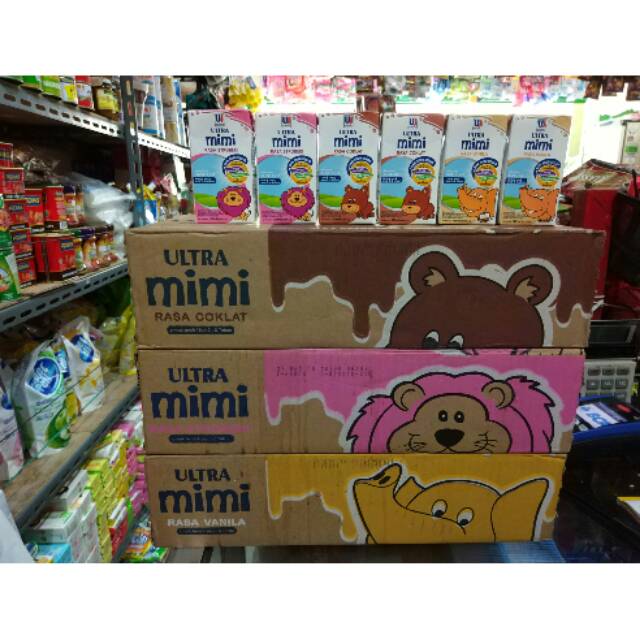 Susu Ultra Milk UHT MIMI 125ml (1dus = 40pc)