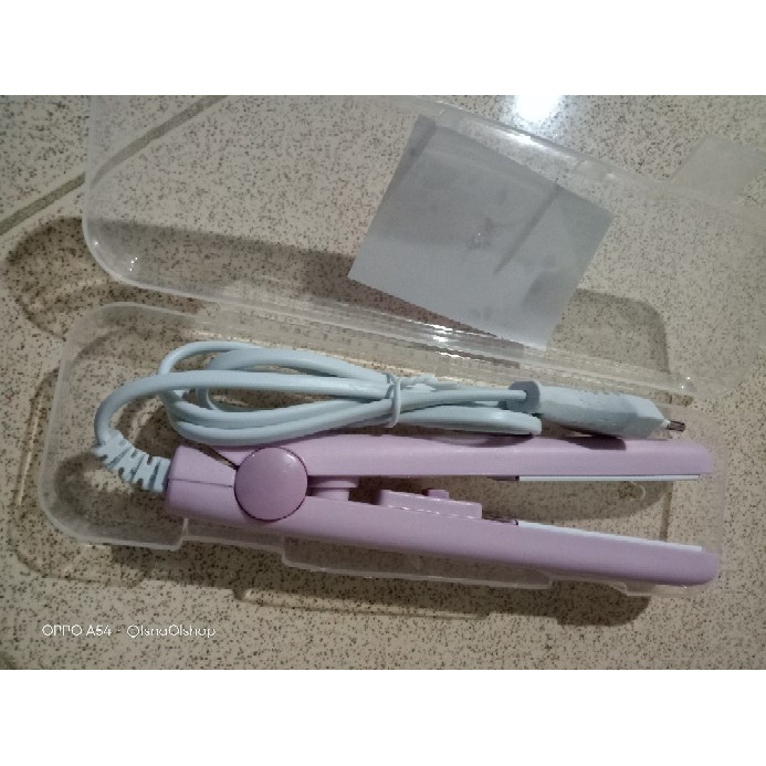 [ORI] CATOK MINI KARAKTER PELURUS RAMBUT | Catok Portable Straight Curly Praktis Warna Pastel Random datar tidak bergerigi