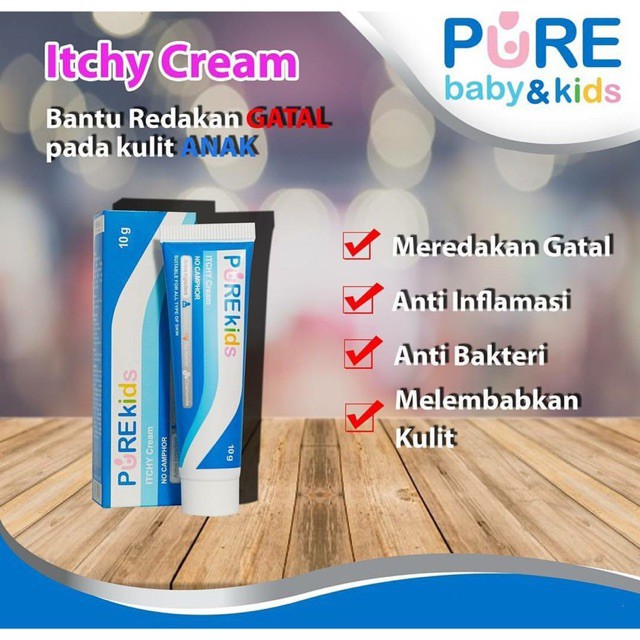 Pure Baby &amp; Kids Itchy Cream 15gr 15 gr (Krim Untuk Gatal)