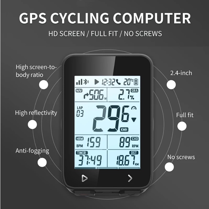 iGPSport IGS320 Bike Computer GPS Speedometer