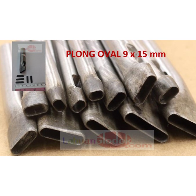 

Plong Oval 9mm x 15mm - Punch Hole Leather Oval-Plong/Pembolong Oval 9mm x 15mm