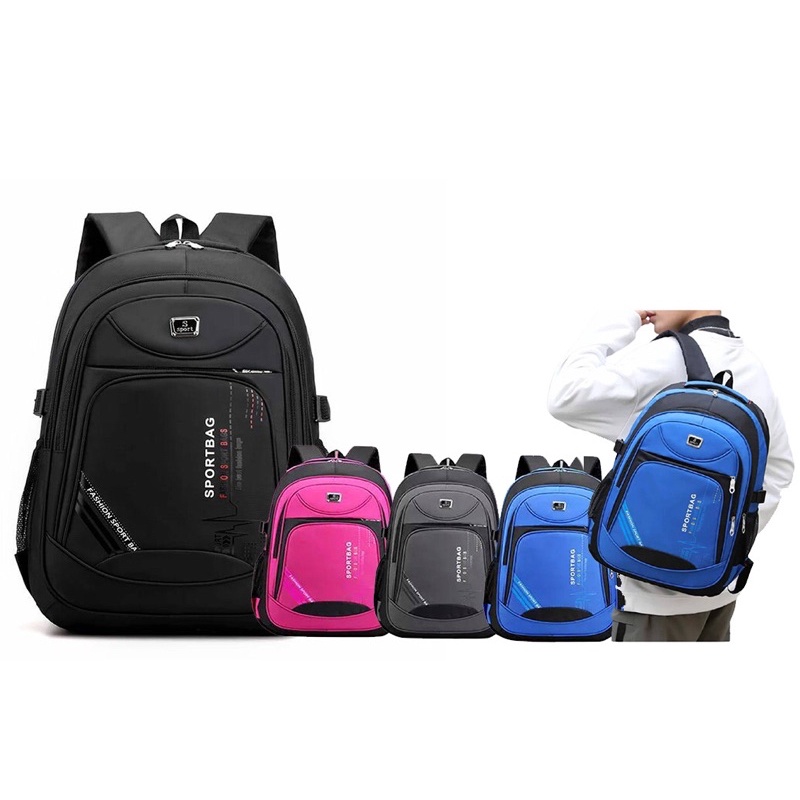 tas ransel pria SPORT BAGS tas ransel laptop tas sekolah anak tas kerja simple tas polos elegant