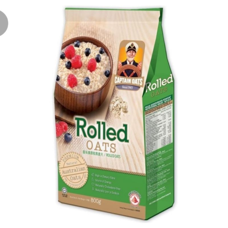 

captain oats rolled oats 800gr Australian oats