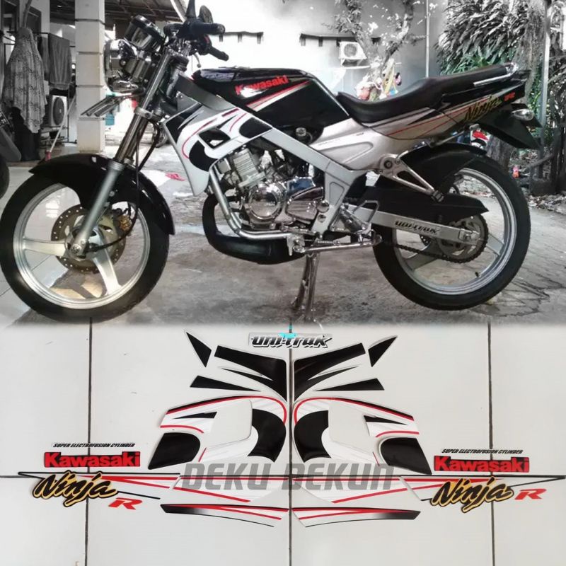 striping ninja r 2005 / striping ninja r kis 2005 / striping kawasaki ninja r kis 2005 hitam / strip