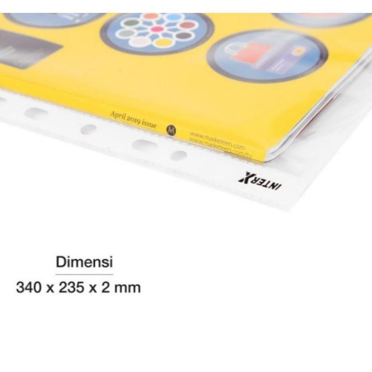 

Berkua4litas$|sheet protector / plastik pp pocket folio inter x folder. isi 100 lembar |Kekinian.,..