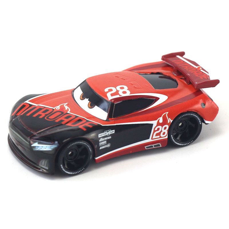 【New！！！】Mainan Mobil Diecast Disney Pixar Cars McQueen Storm ramirez Skala 1: 43 Bahan Alloy Metal untuk Anak