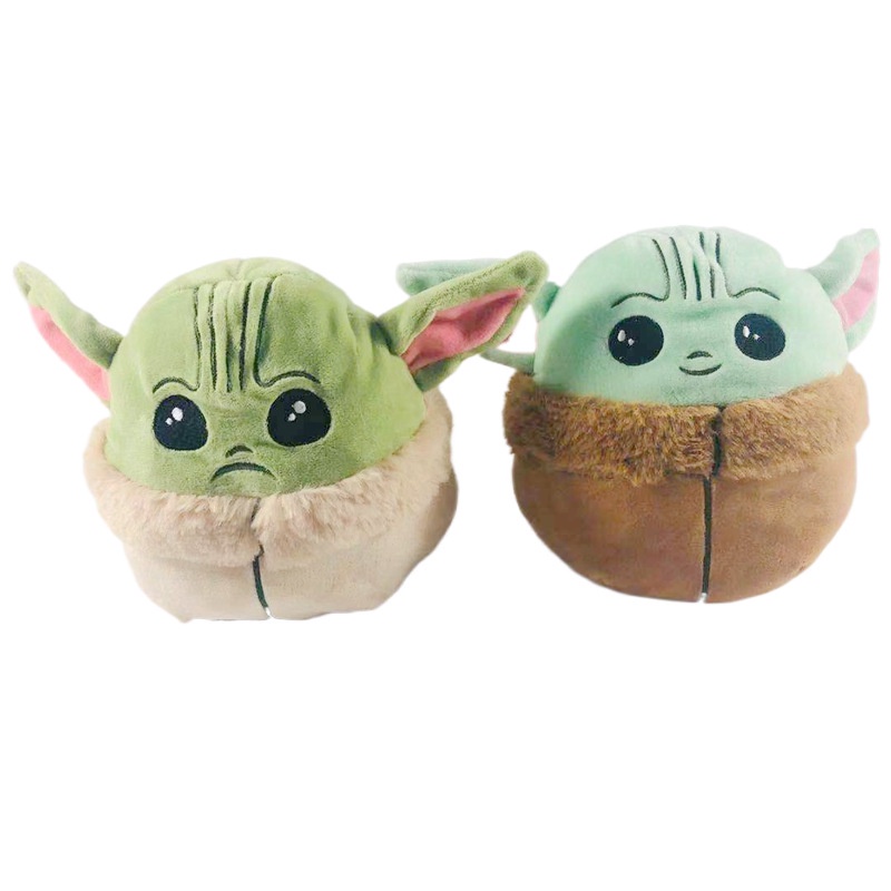 Mainan Boneka Stuffed Plush Marvel Star Wars Baby Yoda Sisi Ganda 17CM Untuk Hadiah Anak