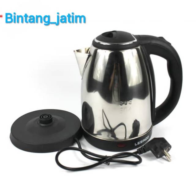 ketel listrik 2liter/ pemanas air/kettle stainless