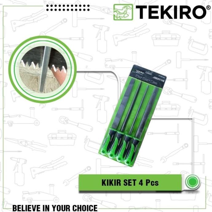 KIKIR BESI TEKIRO SET 4 PCS - KIKIR BESI 6 INCH TEKIRO