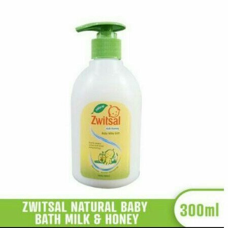 Zwitsal Natural Baby Milky Bath Rich Honey 300ml / Sabun Mandi Bayi