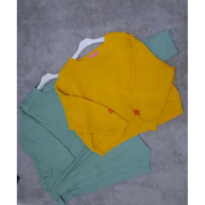 crewneck oversize/crewneck crop oversize