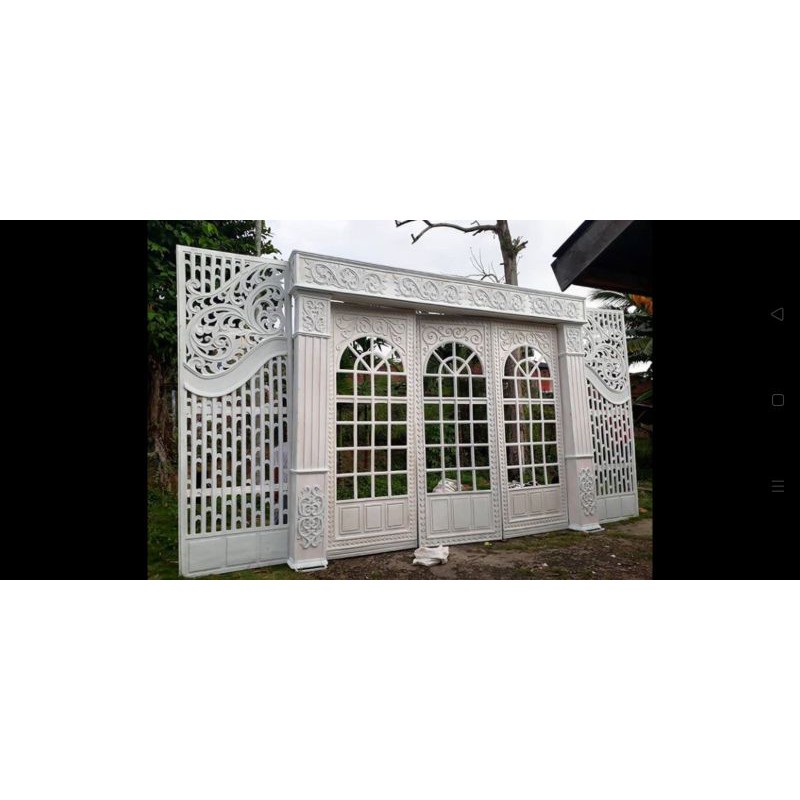 ukiran pelaminan model jendela