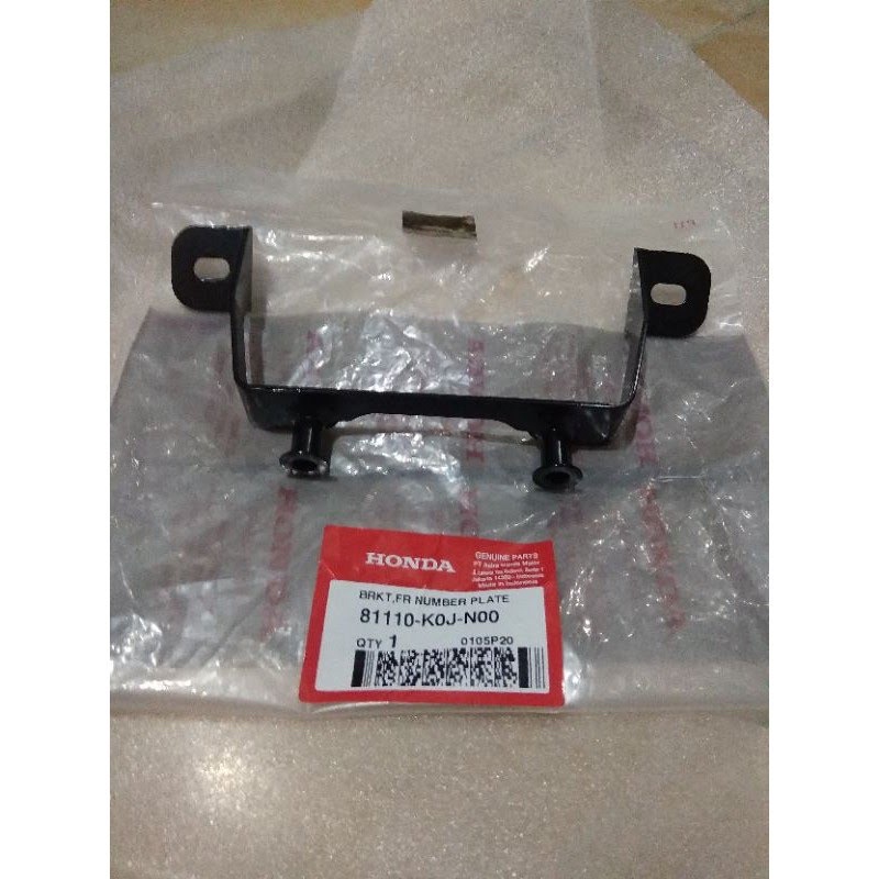 BREKET BESI DUDUKAN NOPOL NEW SCOOPY GENIO 81110-K0J-N00 ORIGINAL AHM