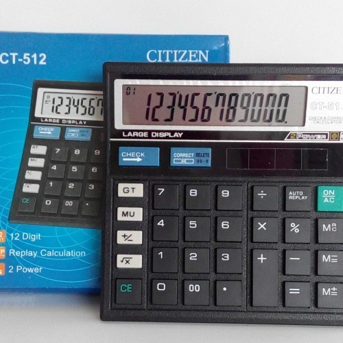 

KALKULATOR 12DIGIT ANGKA MERK CITIZEN TIPE CT512 KALKULATOR BISNIS WARUNG