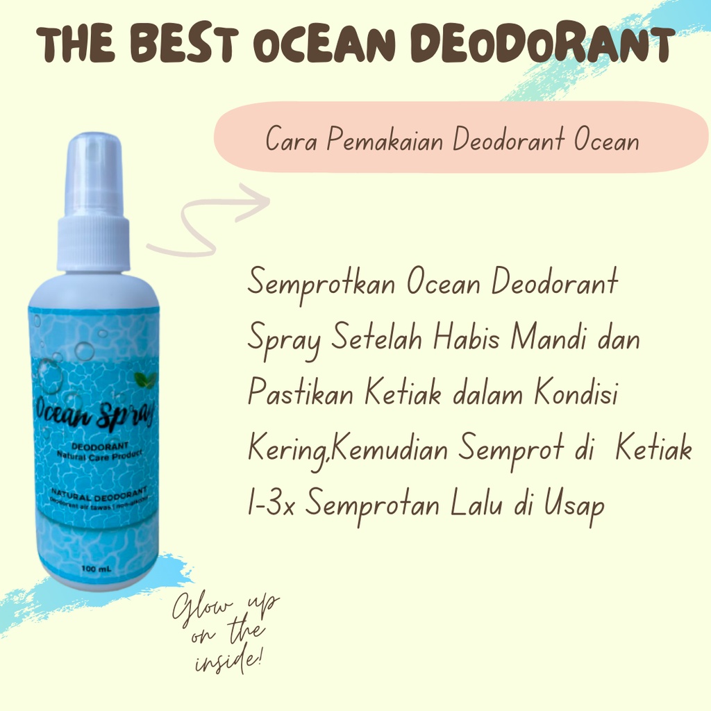 DEODORANT SPRAY HERBAL 100 ML / PENGHILANG BAU BADAN / PERAWATAN TUBUH / HALAL NATURAL DEODORANT