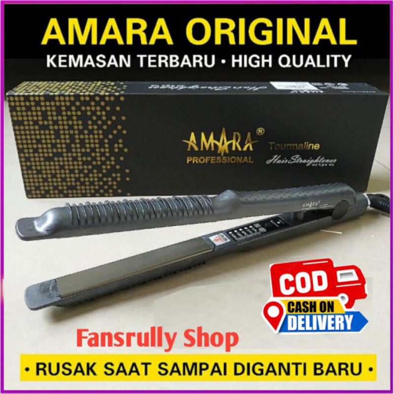 Catok Pelurus Rambut Curly AMARA 2in1 / Catok AMARA 9299B (100%Original)