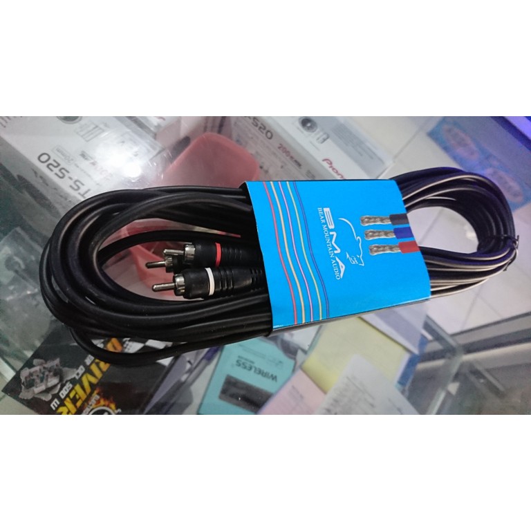 KABEL RCA AUDIO MOBIL 5 METER BERKUALITAS TEBAL BMA