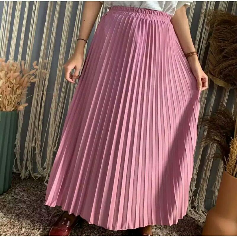 Rok pliskit premium anak perempuan / Rok Plisket anak mayung hyget premium