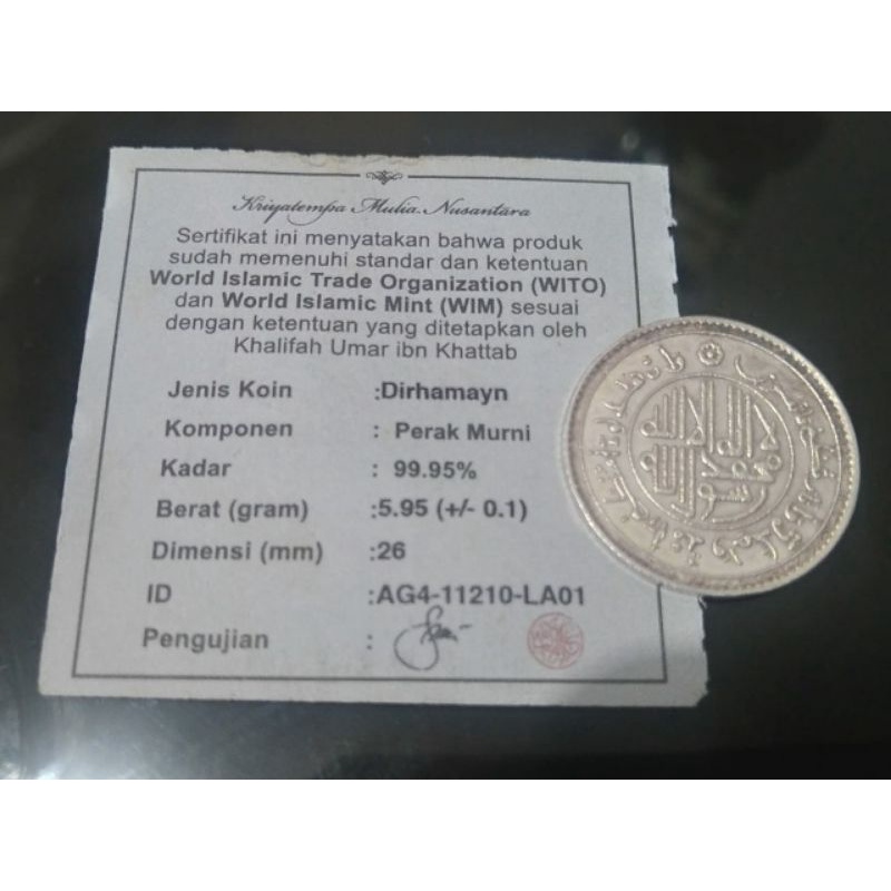 Wakala Nusantara Koin perak 2 dirham