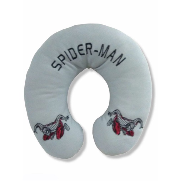 Bantal Leher Karakter Spiderman isi Darcon Bahan Velboa