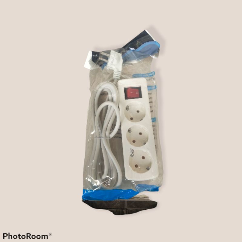 STOP KONTAK PORTABLE BEIGHT - G 3LUBANG/SAKLAR/KABEL