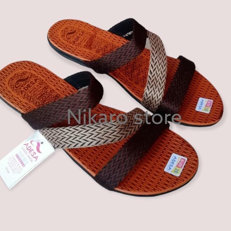 (TERPERCAYA) Sandal Wanita Turki Model Slempang | Sandal Wanita Adesa Terbaru Murah Berkualitas