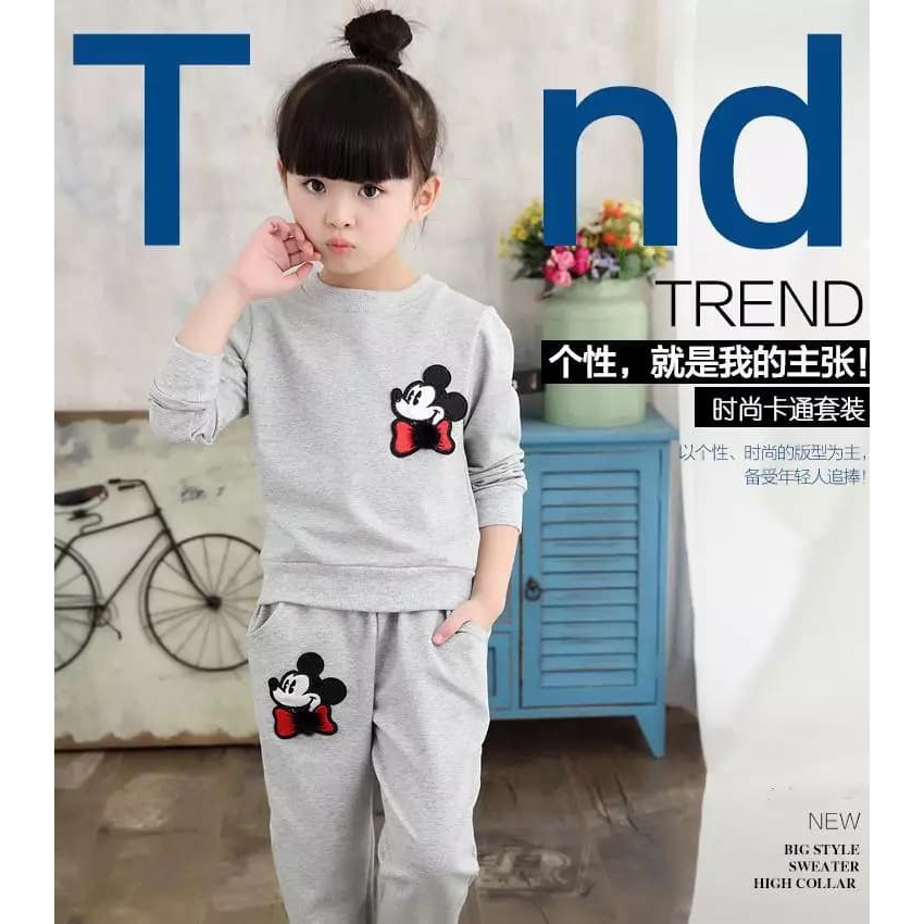 Setelan Anak Perempuan Bahan fleece 3 9 tahun SETELAN Setelan Anak Perempuan Bahan fleece 3 9 tahun SETELAN