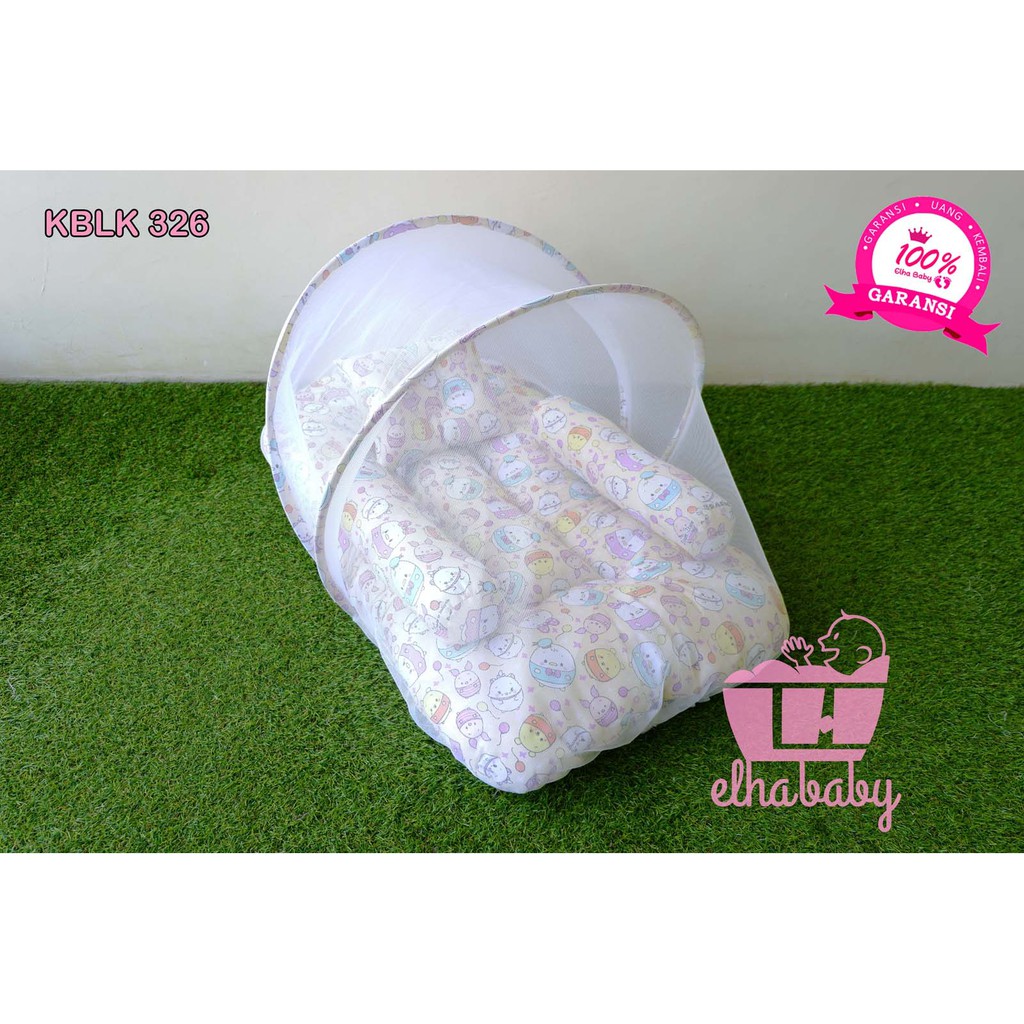 PROMO kasur bayi lipat Lucu Unik murah set kelambu motif Bonus Tas | Perlengkapan baby baru lahir123