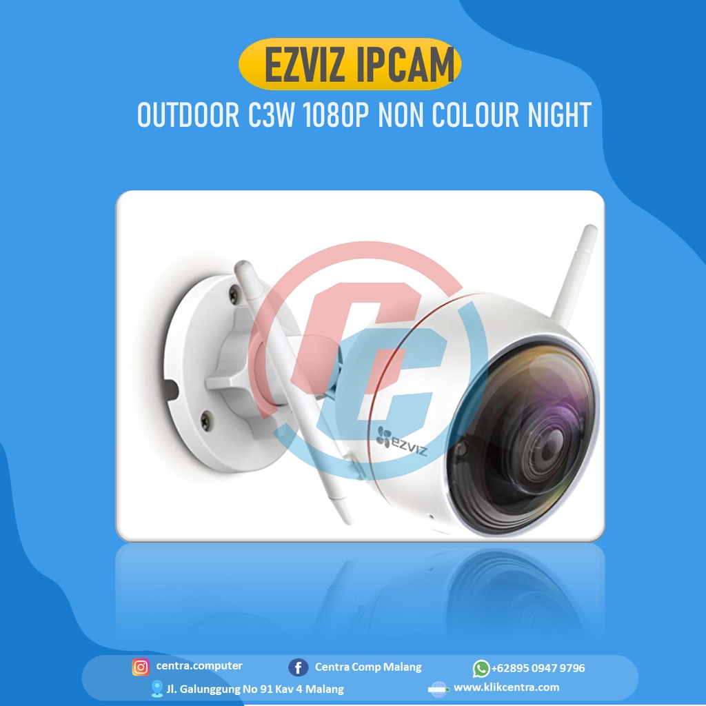 EZVIZ IPCAM OUTDOOR C3W 1080P NON COLOUR NIGHT