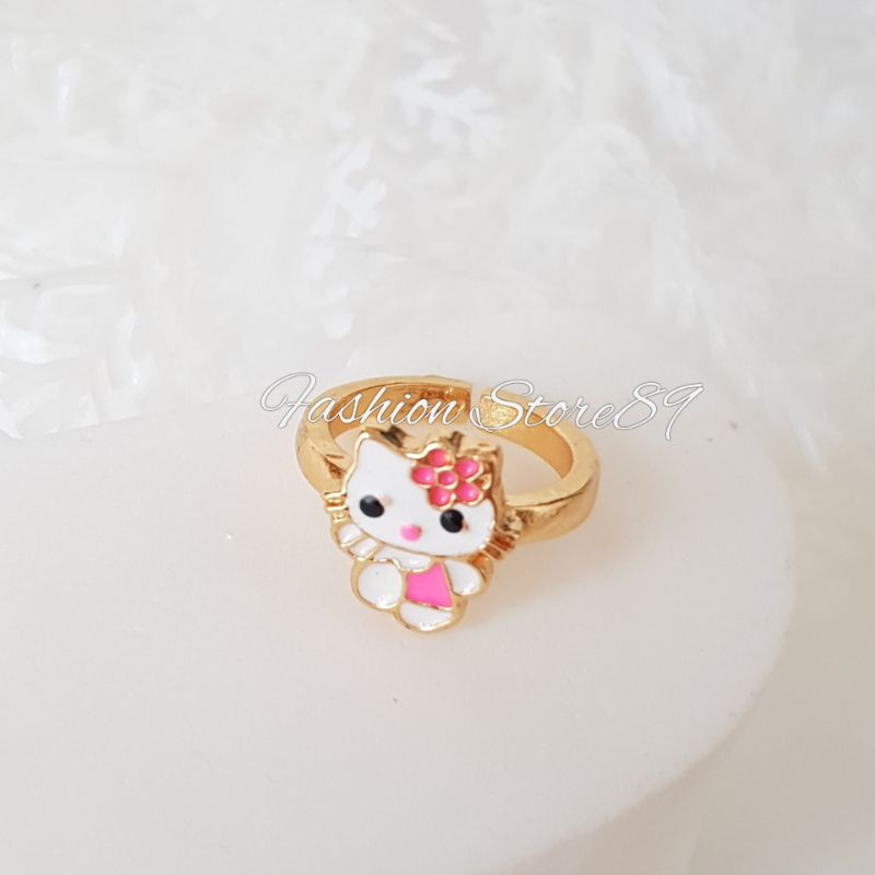 Ready Cincin Anak murah Karakter Impor Perhiasan lapis emas Flexibel