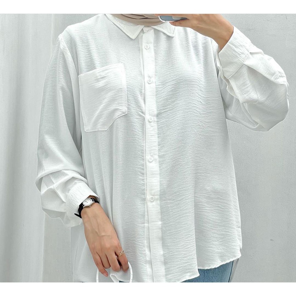 ZICO KEMEJA BLOUSE PREMIUM BAHAN AIRFLOW DEODORA CRINCKLE