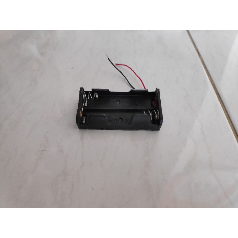 Dudukan baterai batre battery holder 2xAA 2 x AA tanpa tutup 3v 3 v