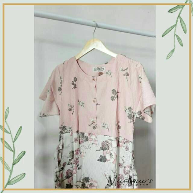 Daster Zaneta Pink Busui by Nafra Qonita Batik Pekalongan