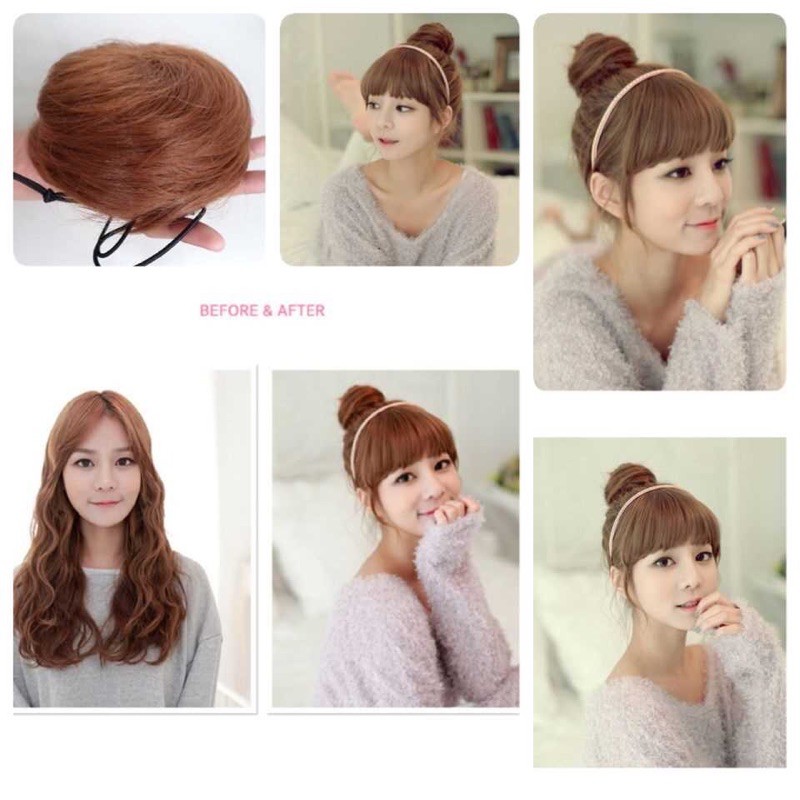 FUNBUN/CEPOL KOREA/SANGGUL RAMBUT/HAIRPIECE/HEADPIECE/RAMBUT PALSU/FAKE HAIR