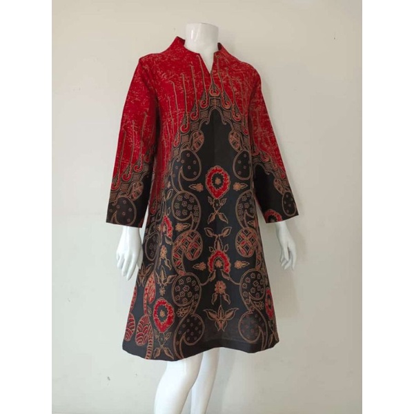 10 Motif Tunik Terbaru / Batik lianasari / Tunik batik / dress batik /  kebaya batik / rok batik / b