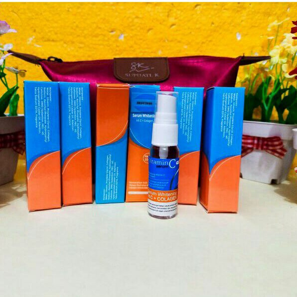Serum vit c + kolagen whitening skincare Mencerahkan